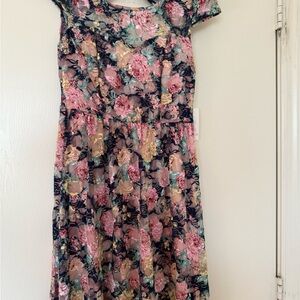Floral Cap Sleeve Charlotte Russe Dress